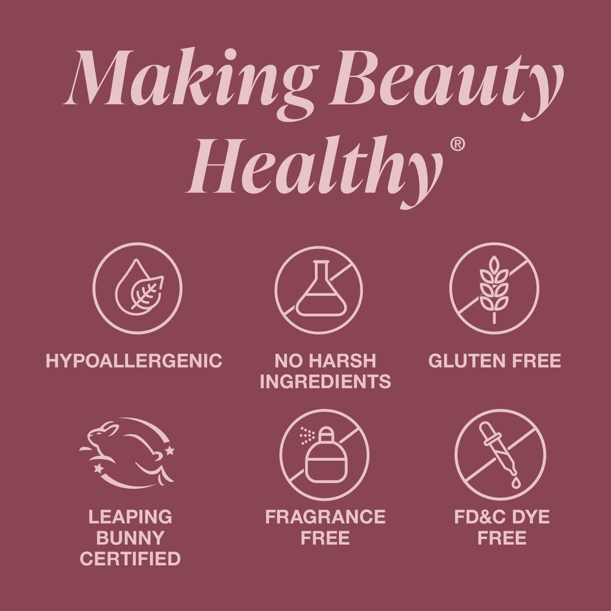 Mineral Fusion product label and ingredients view with clean-beauty benefit