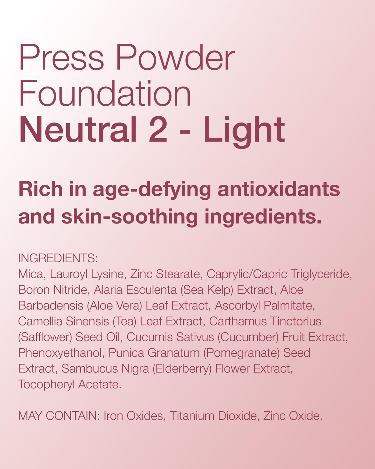 Mineral Fusion worn by model with fair-medium skin demonstrating natural matte finish