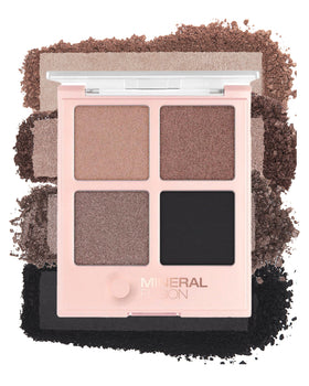 Mineral Fusion front packaging shows compact palette and brand logo for travel-ready convenience