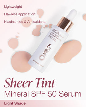 Mineral Fusion dropper applying serum highlighting precise application