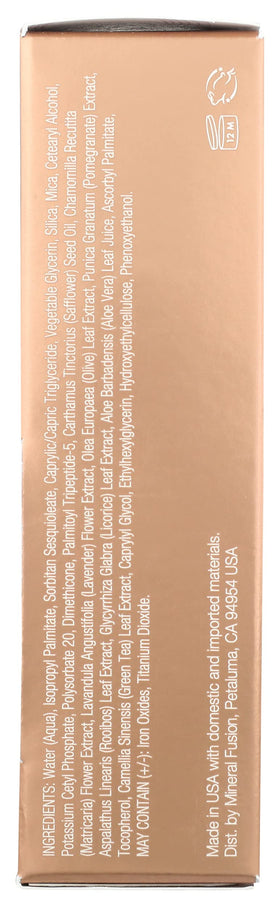 Mineral Fusion bottle next to coin showing 1 fl oz travel-friendly size benefit