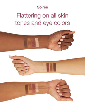 Mineral Fusion application on eye showing blendable colors and definition