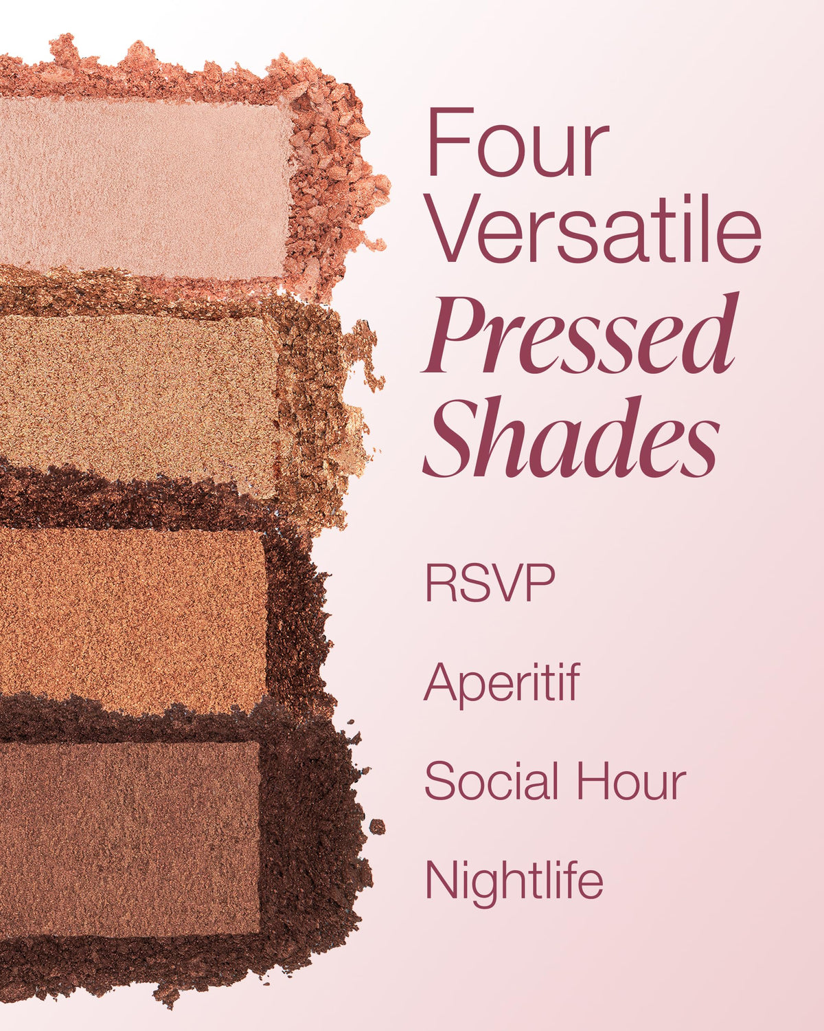 Mineral Fusion swatches on arm demonstrating shade payoff and finish variety