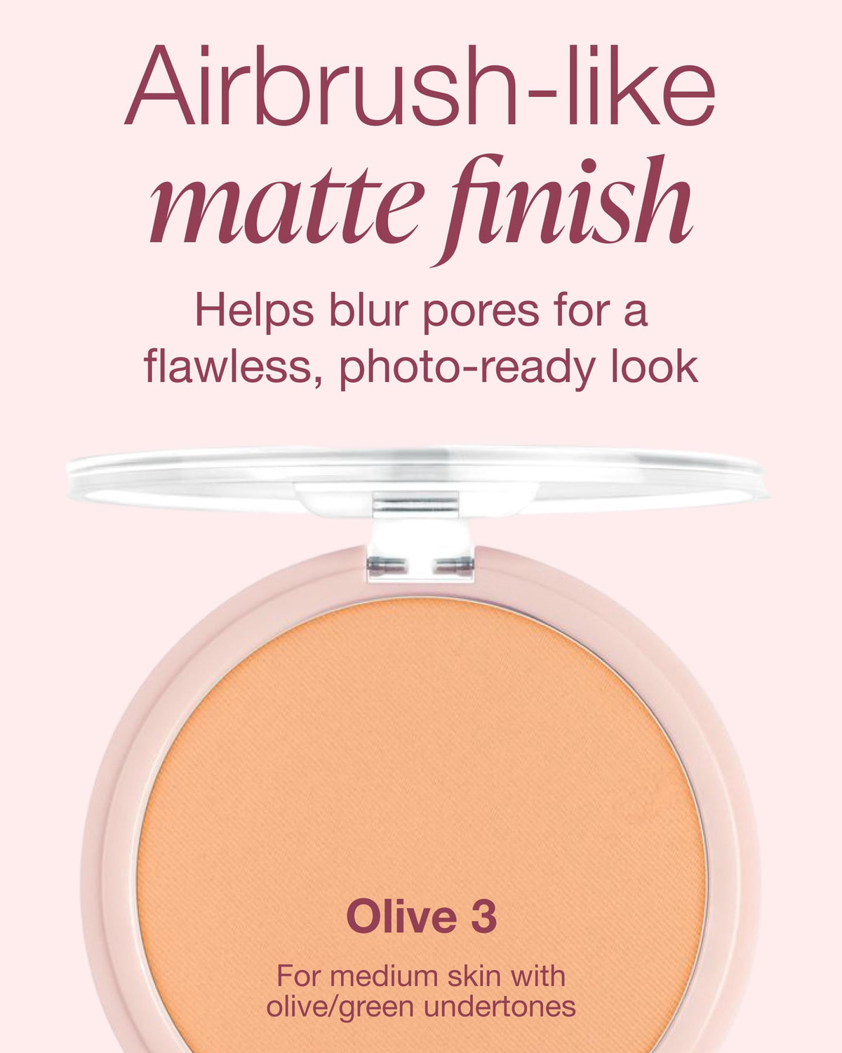 Close-up of Mineral Fusion powder texture highlighting silky triple-milled finish