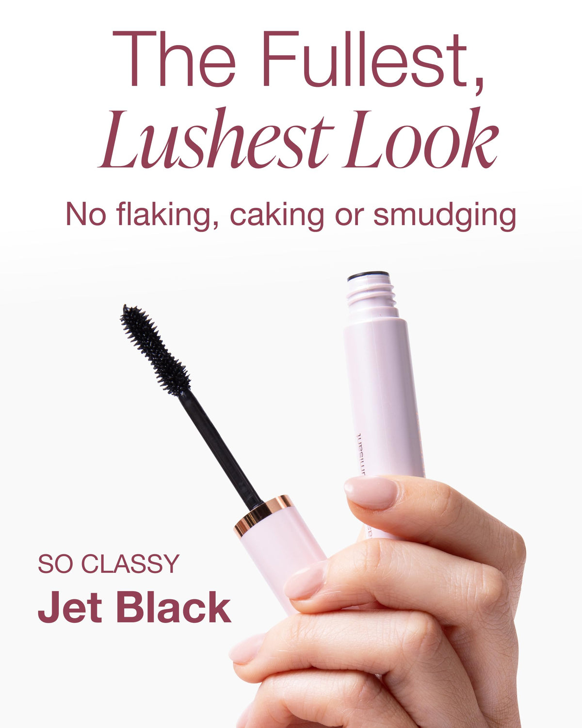Mineral Fusion texture swipe showing rich black formula for even coverage benefit