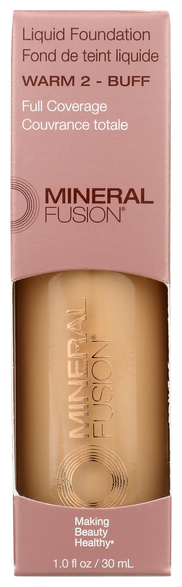 Mineral Fusion front packaging showing label and 1 fl oz useful size