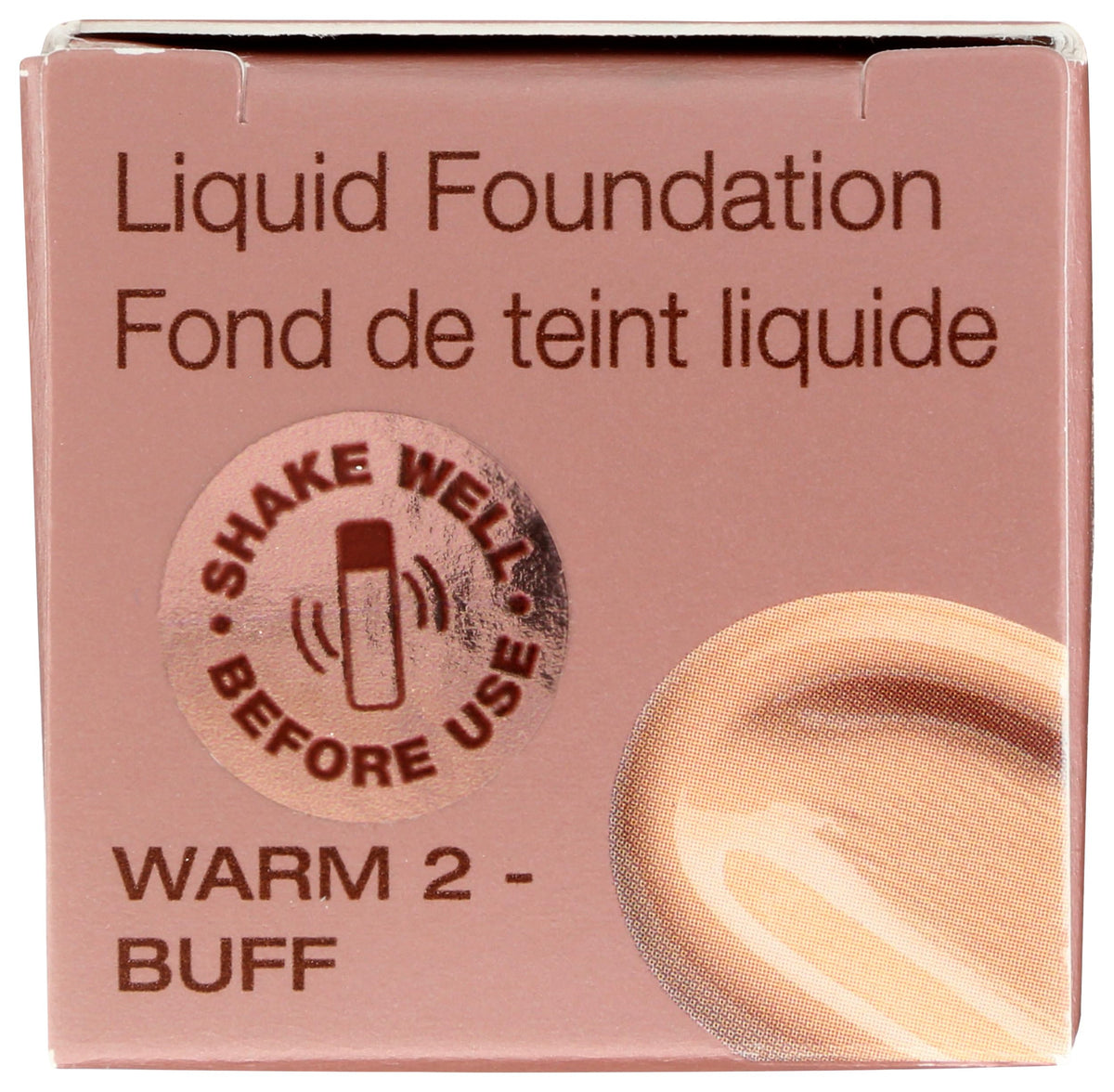 Mineral Fusion swatches on forearm showing Warm 2 shade match benefit