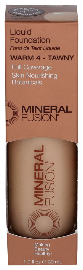Mineral Fusion front packaging showing shade Warm 4 for easy identification and shade matching