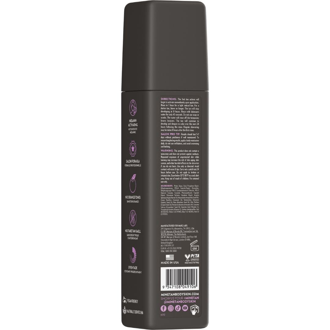 MINETAN BODY.SKIN foam texture close-up demonstrating rich, hydrating mousse