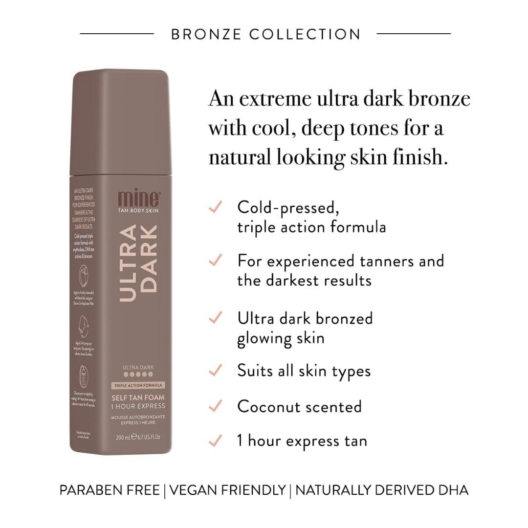 MINETAN BODY.SKIN creamy foam texture demonstrating blendability