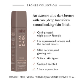 MINETAN BODY.SKIN creamy foam texture demonstrating blendability
