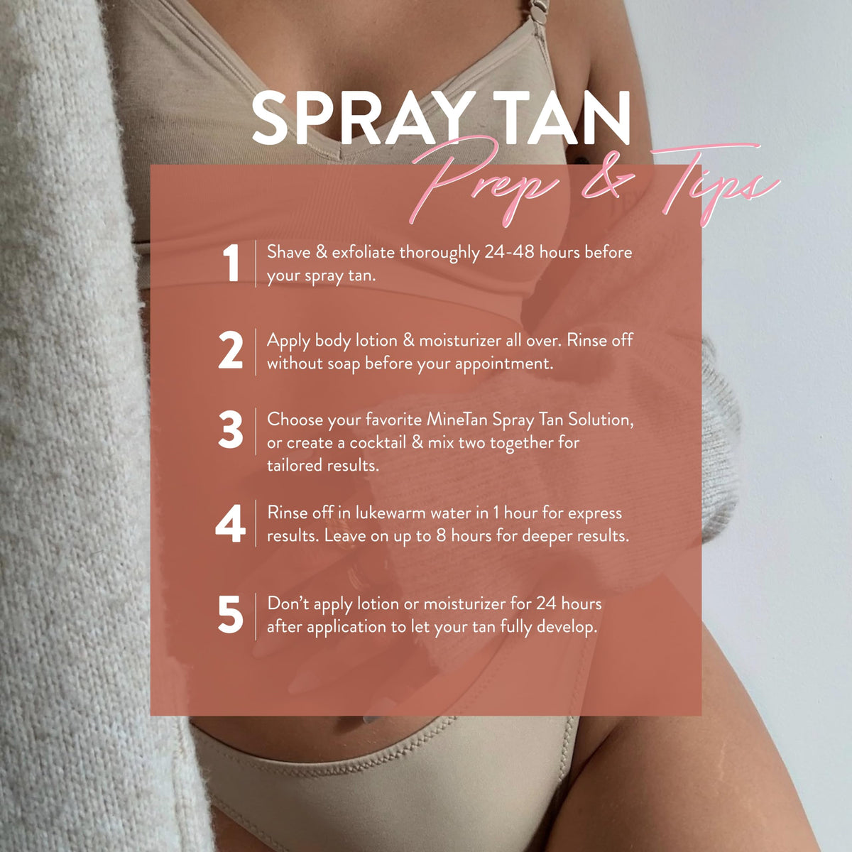 MINETAN BODY.SKIN application on forearm demonstrating streak‑free blend