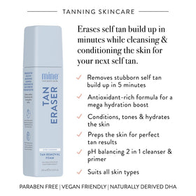 MINETAN BODY.SKIN close-up foam lather on skin showing gentle pigment lift