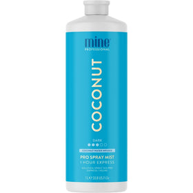 MINETAN coconut front bottle showing label and size and professional appeal