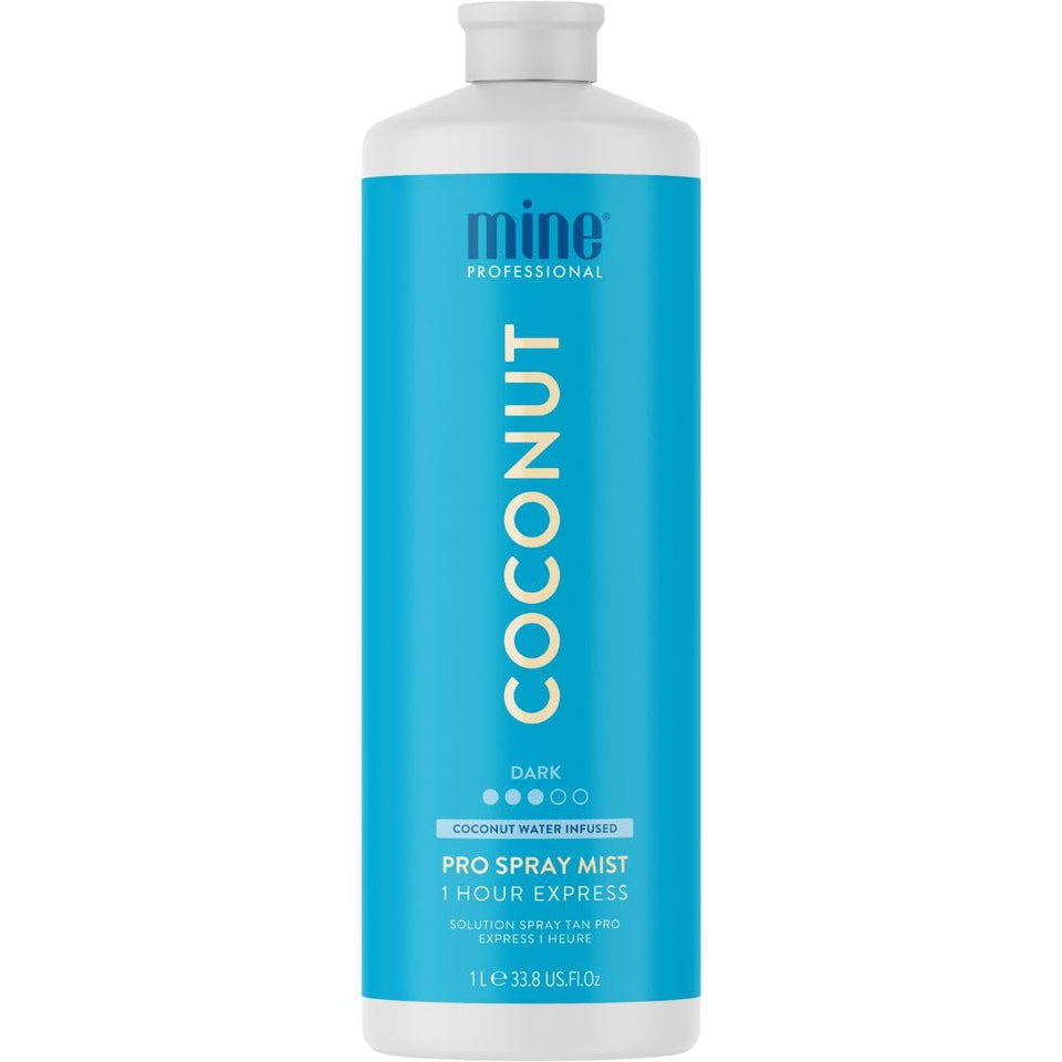 MINETAN coconut front bottle showing label and size and professional appeal