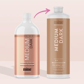 MINETAN BODY.SKIN label detail showing vegan and cruelty-free badges