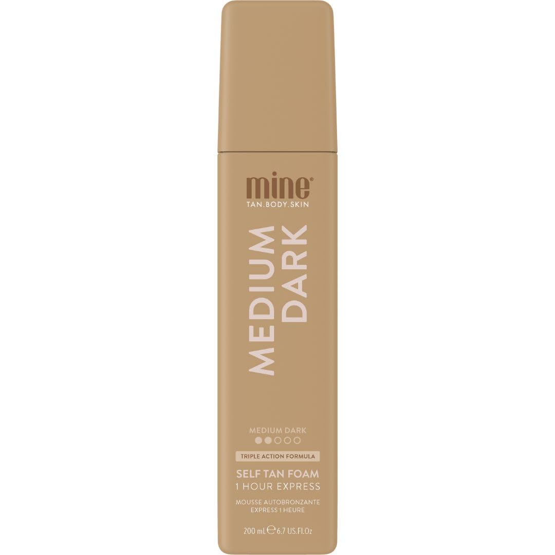 MINETAN BODY.SKIN front packaging showing size and collection benefit