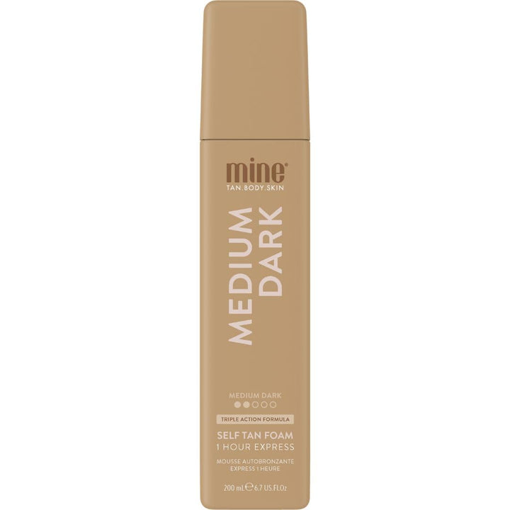 MINETAN BODY.SKIN front packaging showing size and collection benefit