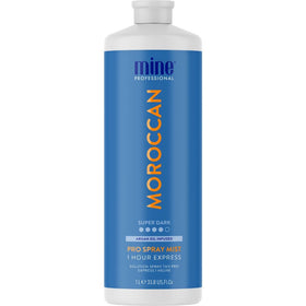 MINETAN BODY.SKIN Moroccan bottle front view showing product and dark bronzing promise