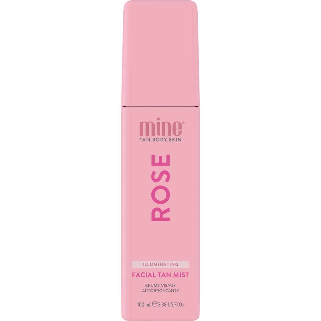 MINETAN BODY.SKIN front packaging showing clear facial tan mist for travel convenience