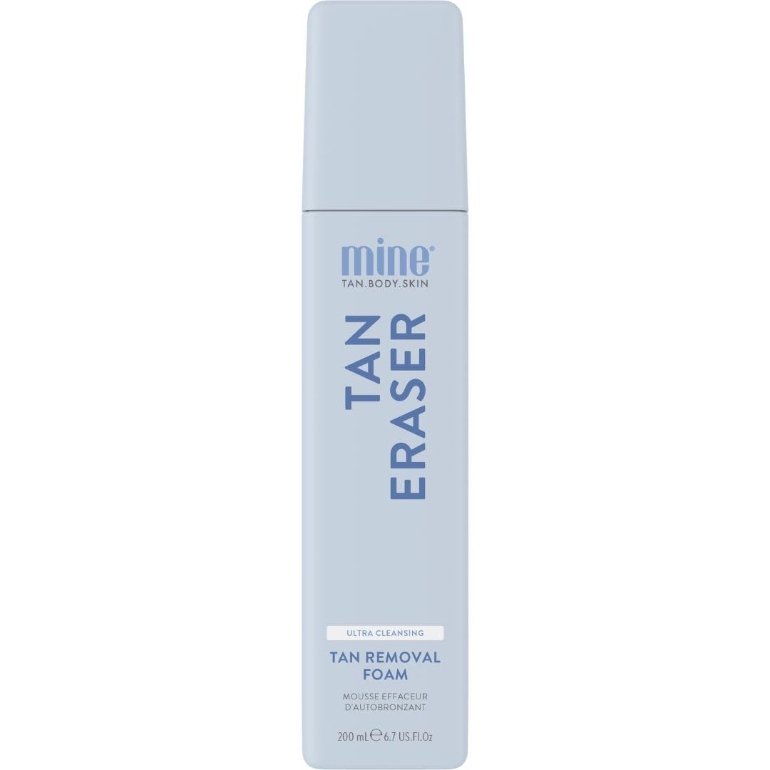 MINETAN BODY.SKIN front packaging showing product and quick tan removal benefit