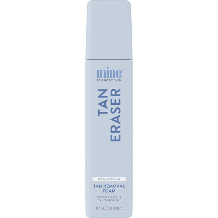 MINETAN BODY.SKIN front packaging showing product and quick tan removal benefit