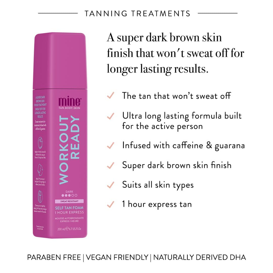 MINETAN BODY.SKIN mousse texture close-up showing airy foam for easy blending