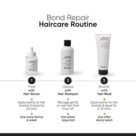 Minimalist hair mask before and after combing showing reduced breakage benefit