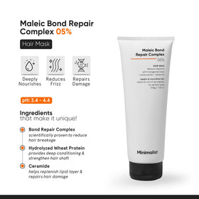 Minimalist hair mask creamy texture close-up showing rich consistency for detangling benefit