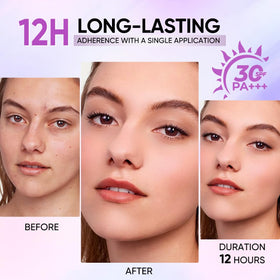 MINIMELI applicator puff pressing foundation for even, buildable coverage
