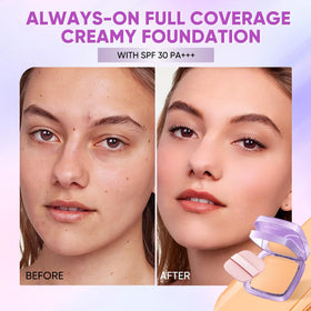 MINIMELI open compact with mirror highlighting on-the-go touch-up ease