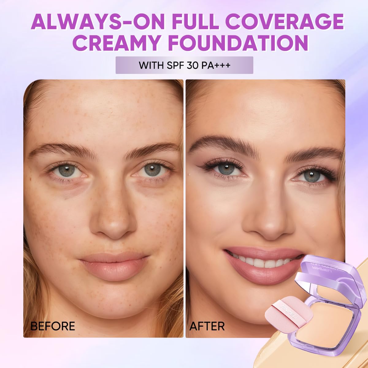 MINIMELI texture close-up cream-to-liquid blend for smooth streak-free application