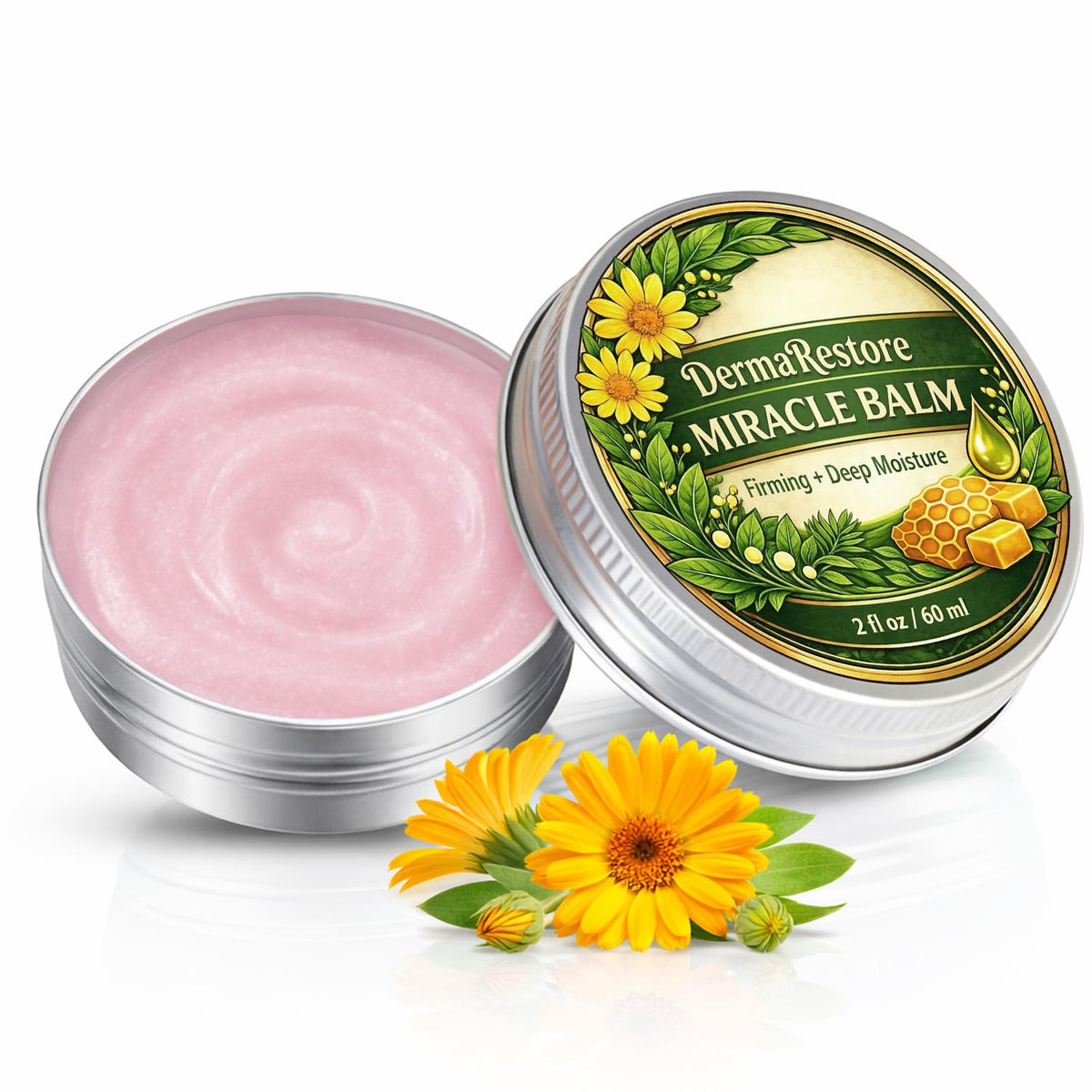 Minnah Derma Restore Balm front packaging showing product branding and benefits