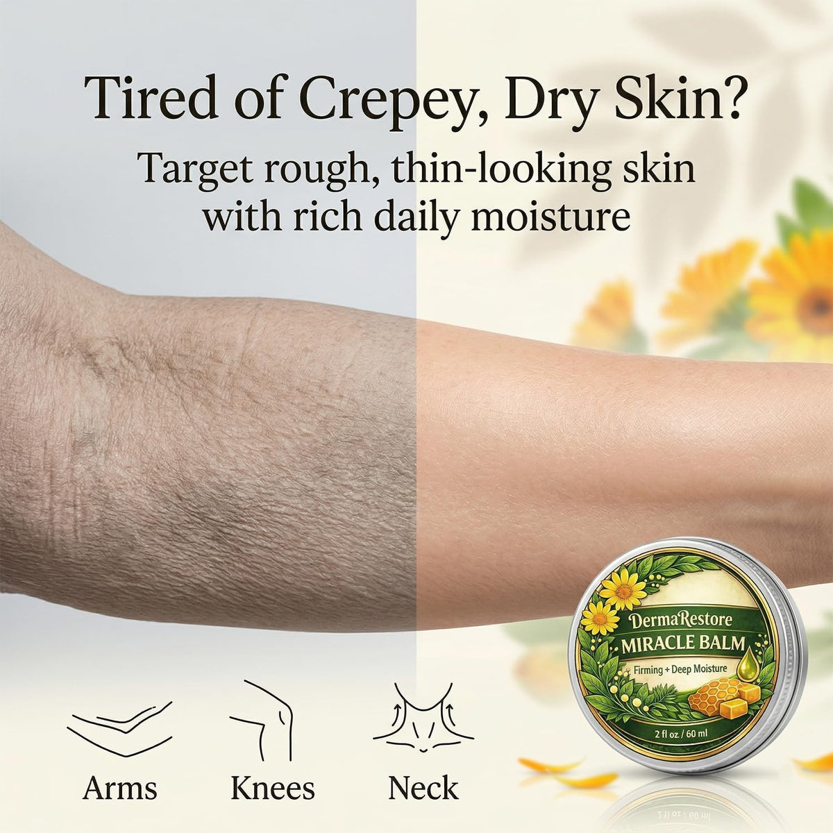 Minnah Derma Restore Balm applied to hand demonstrating smooth spread and comfort