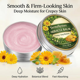 Minnah Derma Restore Balm creamy texture close-up highlighting fast absorption