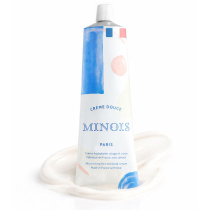 MINOIS front packaging showing gentle cream and product benefits