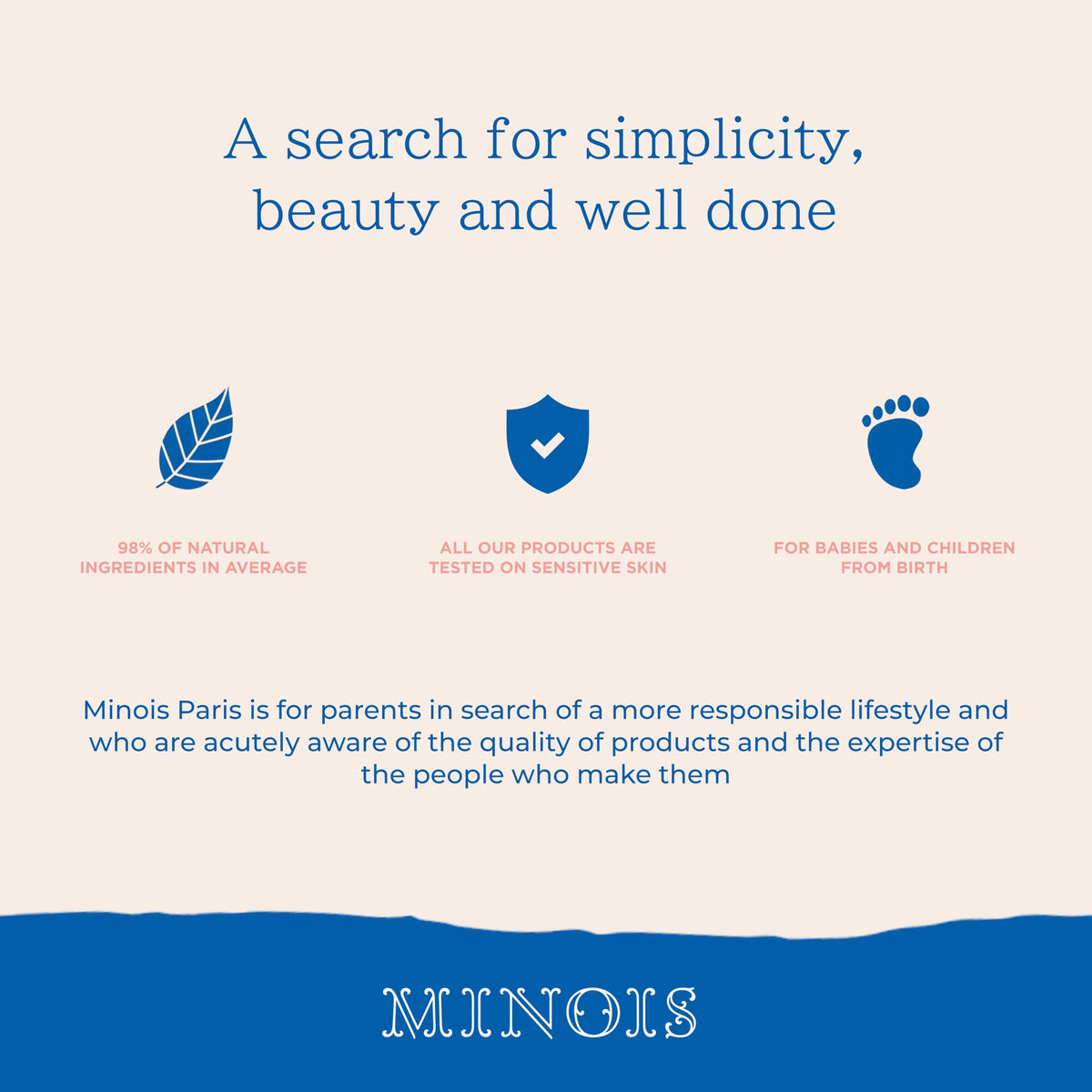 MINOIS travel size on changing table for on-the-go moisturizing