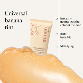 minori texture close-up illustrating smooth blendable formula