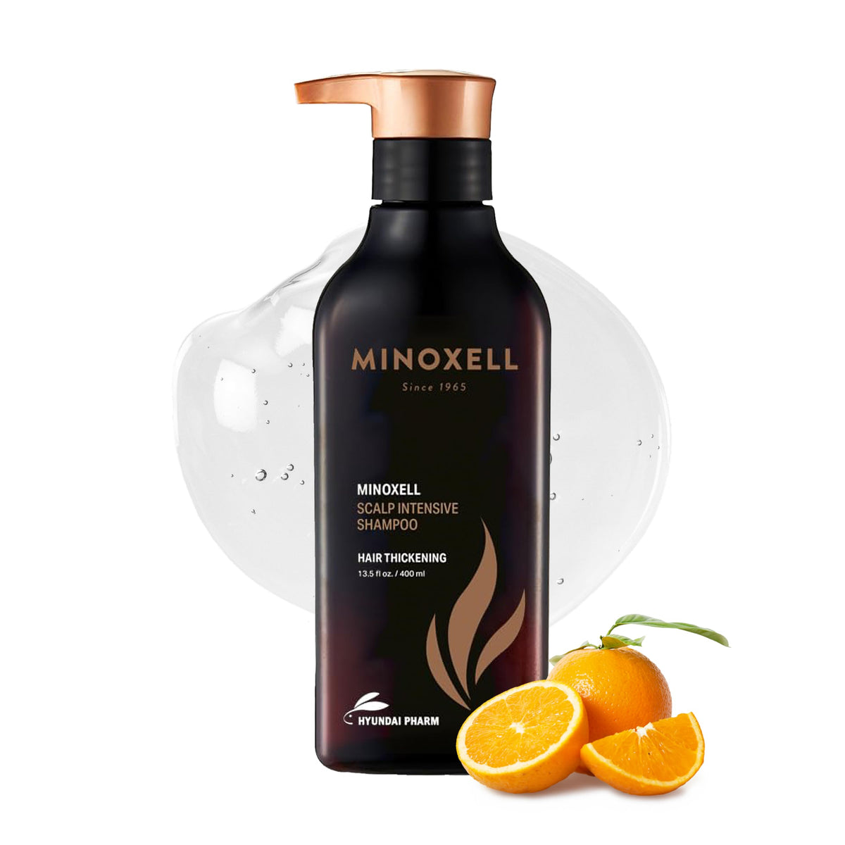 MINOXELL front packaging showing bottle and label with clear benefit