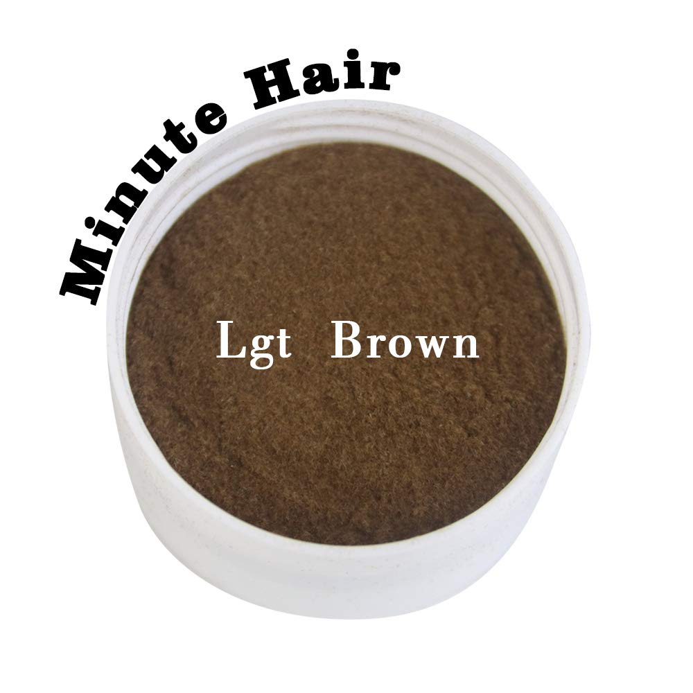 Minute Hair close-up fiber texture highlights natural blend and lightweight feel