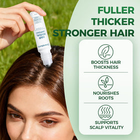 minyang Orrenaturals being applied to scalp targeting thinning areas