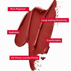 Mirabella lipstick bullet close-up shows creamy texture and easy glide