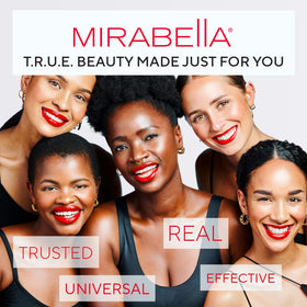 Mirabella in a nighttime outfit setting shows long-lasting, photo-ready color