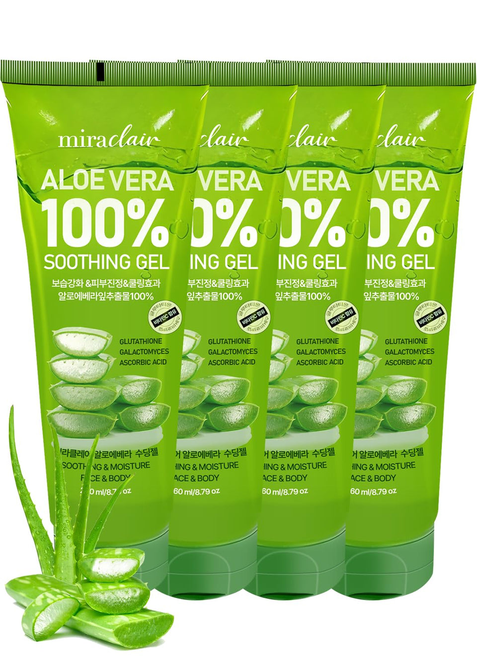 MIRACLAIR front packaging showing bottle label and travel size benefit