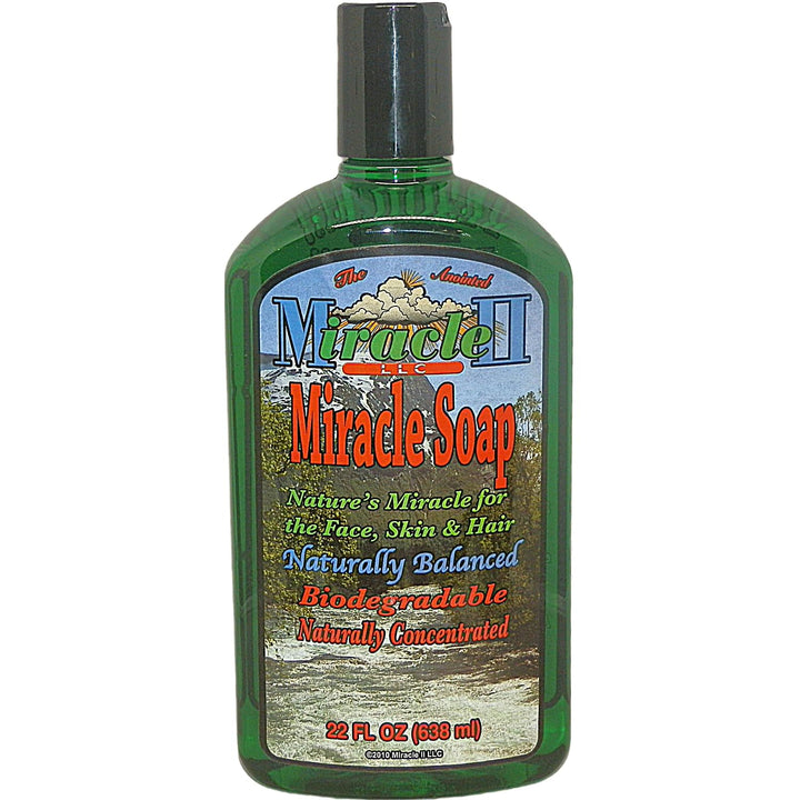 Miracle II front packaging showing 22 oz jar and label benefit