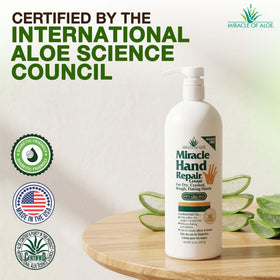 Miracle of Aloe gel texture close-up illustrating deep hydration