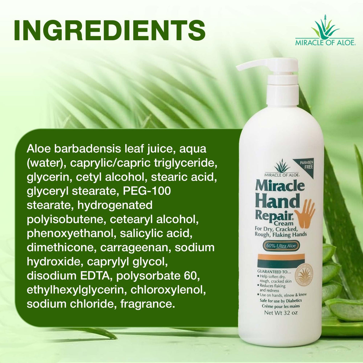 Miracle of Aloe used on elbow and knee to show versatile treatment