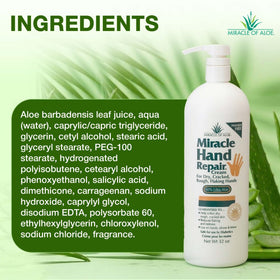 Miracle of Aloe used on elbow and knee to show versatile treatment