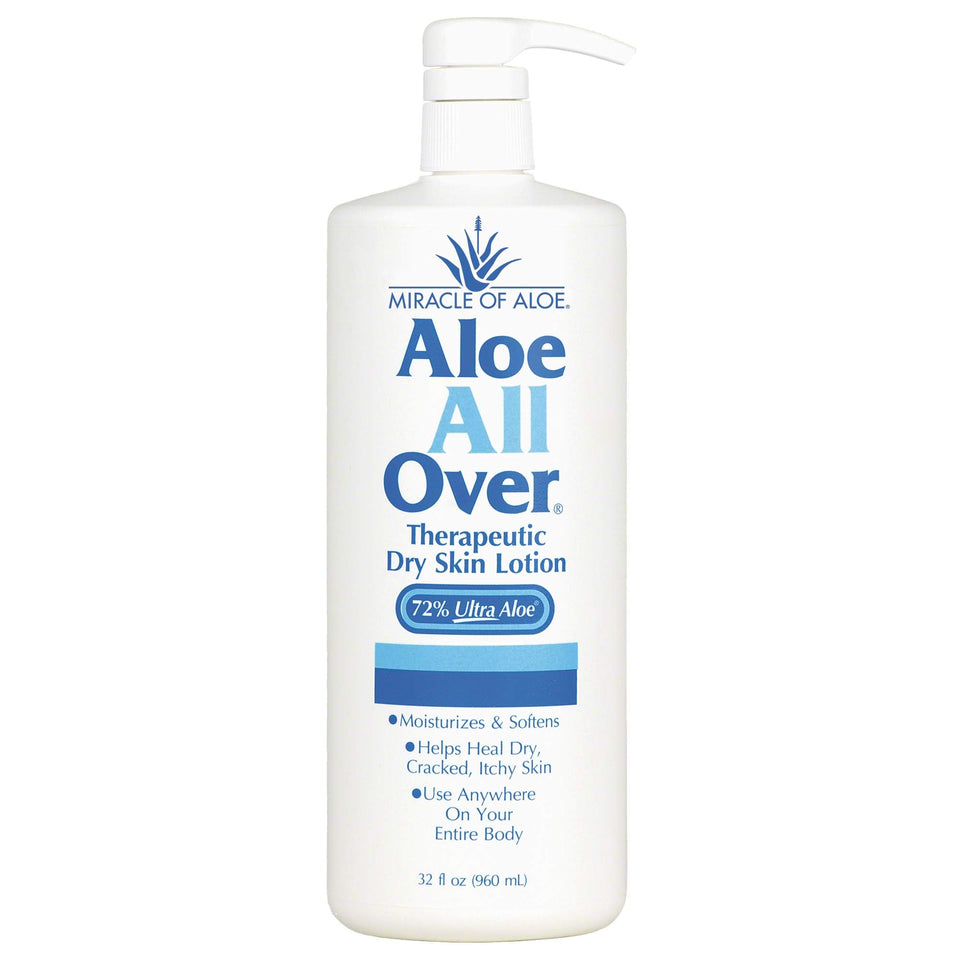 Miracle of Aloe front packaging 32oz showing product for long-lasting hydration