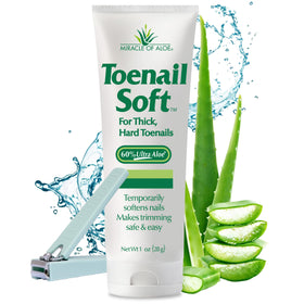 Miracle of Aloe front tube with clipper showing compact kit benefit